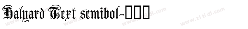 Halyard Text semibol字体转换
